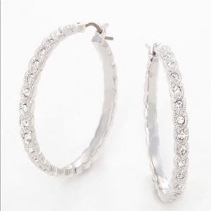 Touchstone Crystal by Swarovski LENA hoops new in box